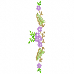 Flowers And Tree Embroidery Design 4 Flowers And Tree Embroidery Design 4